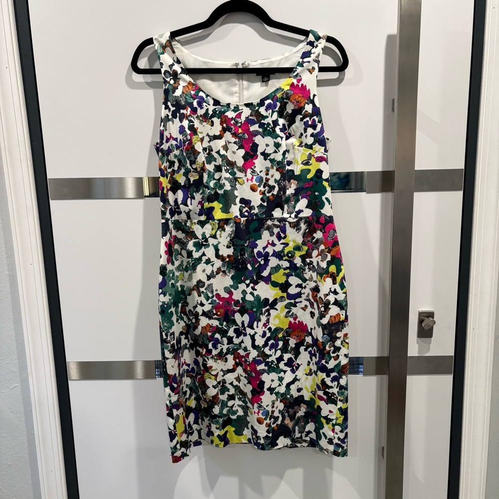 Ann Taylor Petite Floral Shift Dress 8P